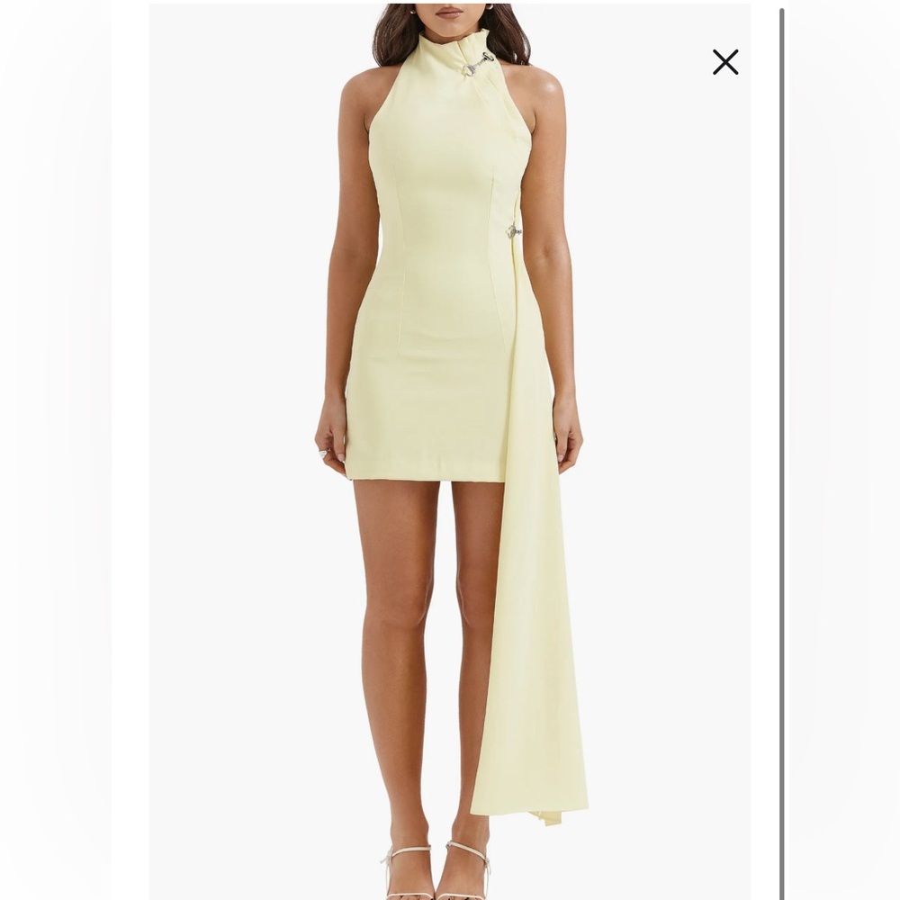 House of CB “Marla” Funnel Neck Mini Dress